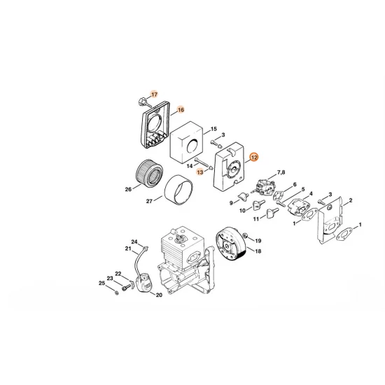 STIHL  Obudowa filtra 4203 140 2803